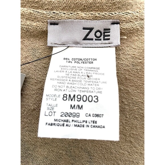 ZOE by Michael Phillips Vest Full Zip Pockets Arts Graphics Women’s M New - Picture 11 of 11